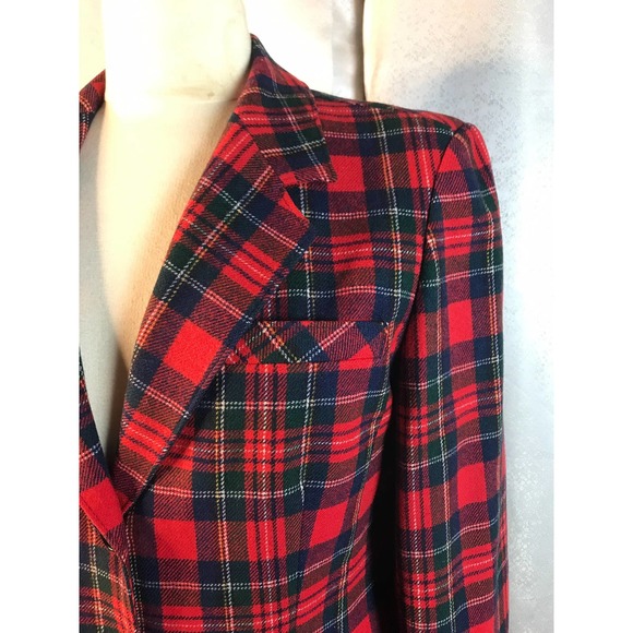 Pendleton Jackets & Blazers - Vintage 40s Pendleton Tartan Plaid Suit Jacket Sz 12